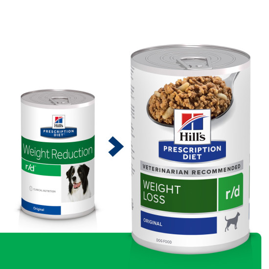 Hill’s Prescription Diet Canine r/d – Hrană Umedă pentru Slăbire la Câini, 350g